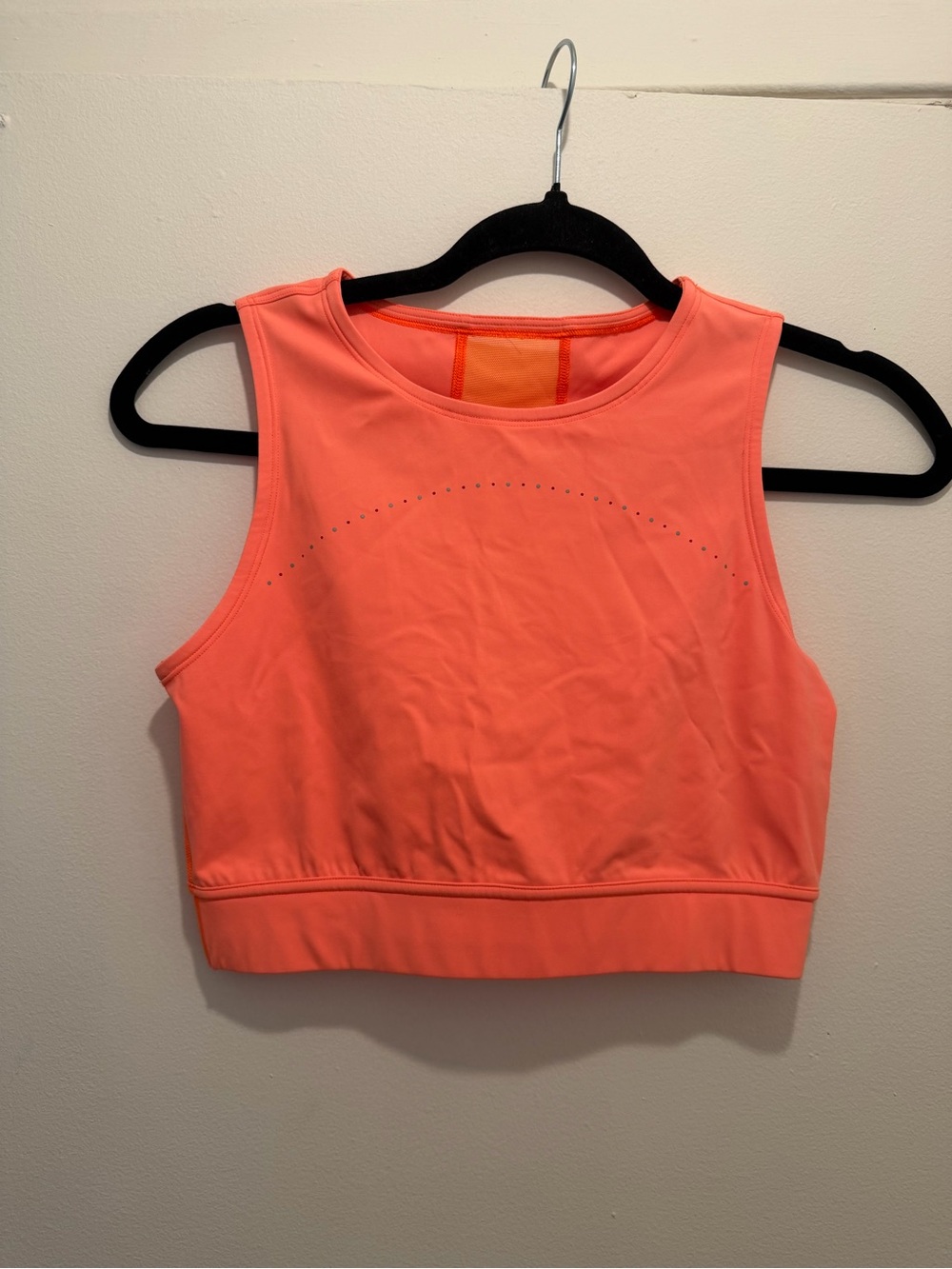 lululemon athletica Neon Coral Crop Workout Tank